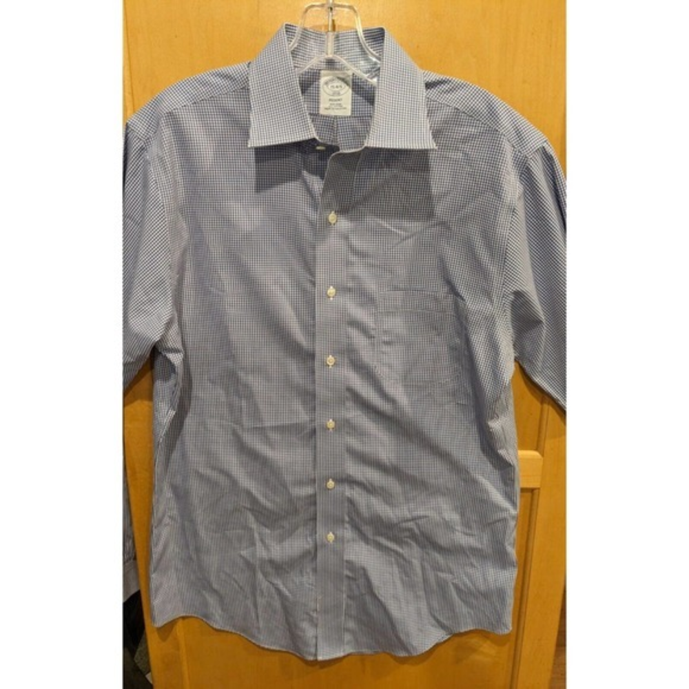 Brooks Brothers‎ REGENT Fit Men's Button up Shirt Sz 15-4/5